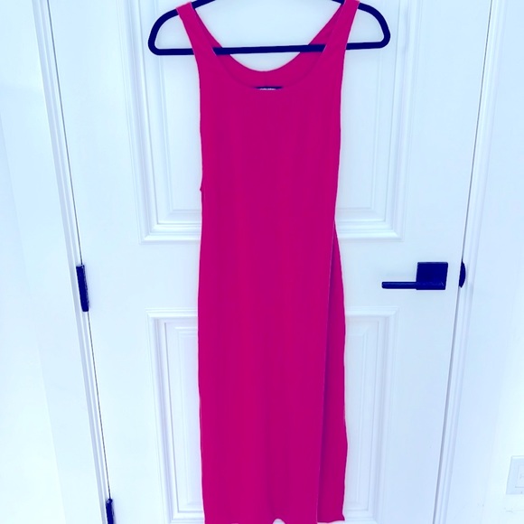 REFORMATION red ribbed midi dress size small - Picture 1 of 3